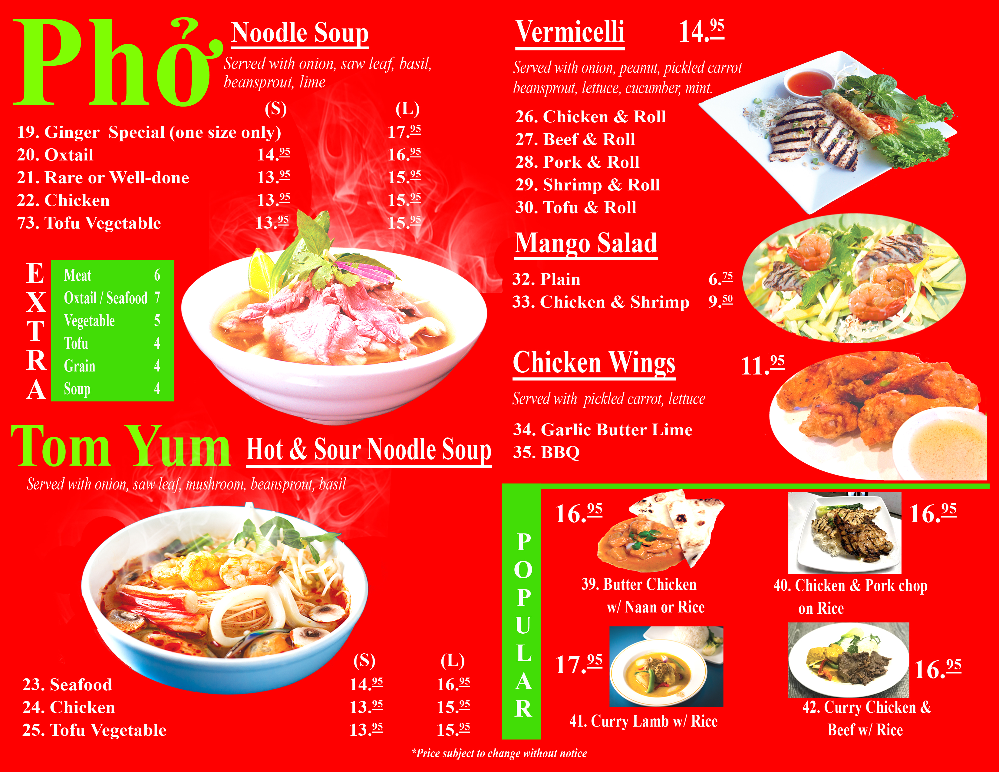 Full Menu